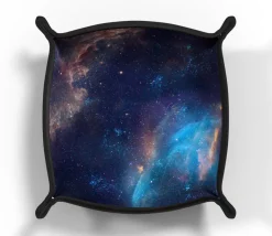 Piste de dés Bleu Galaxie 21 cm x 21 cm