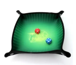 Piste de dés bleue 20 x 20 cm souple et résistante