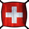 Piste de dés drapeau Suisse 21x 21 cm