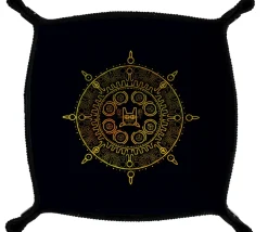 Piste de dés Fresque Aztèques 21 cm