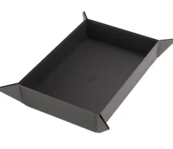 Piste de dés rectangulaire magnétique 28 x 21 cm noir et grise - gamegenic