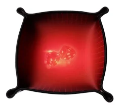 Piste de dés rouge 21 cm RUBIS