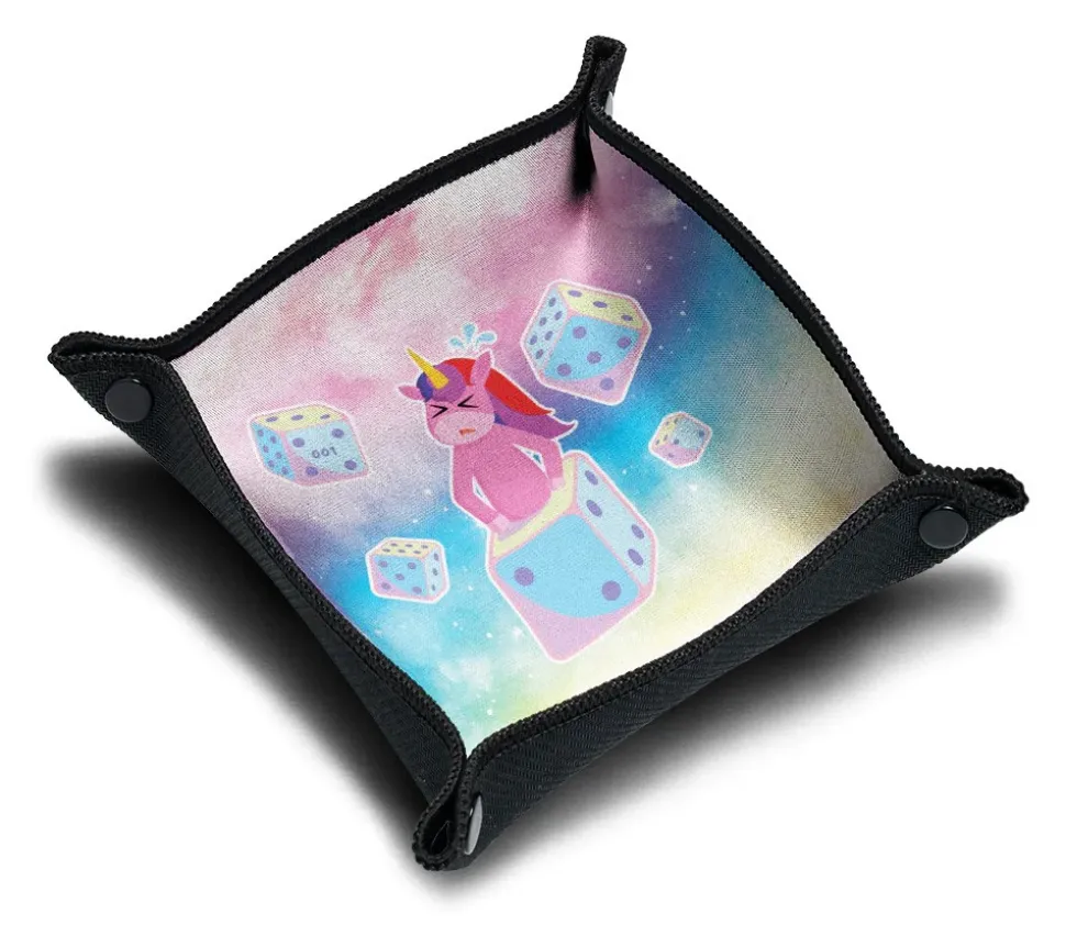 Piste de dés souple Licorne magique - 21x21 cm