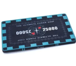 Plaque céramique noire poker valeur 25000 - 40 gr