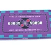Plaque céramique violet valeur 50000 pour poker 40 gr