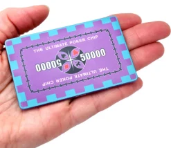 Plaque céramique violet valeur 50000 pour poker 40 gr