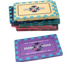 Plaque céramique violet valeur 50000 pour poker 40 gr