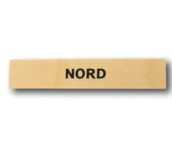 Plaque en bois points cardinaux 10 cm
