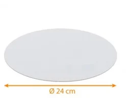 Plateau de jeux ROND blanc brilllant 24 cm de diamètre