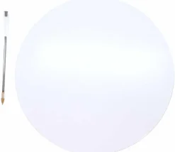 Plateau de jeux ROND blanc brilllant 24 cm de diamètre