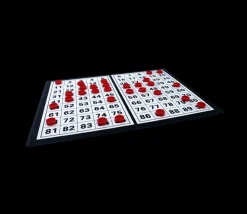 Plateau pliable contrôle loto tirage jetons 1 à 90