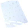 Pochoir lettres alphabet type Scrabble - 2.2 cm hauteur lettre
