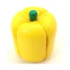 Poivron jaune en bois de 4.5 x 3.9 cm légume jouet