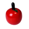 Pomme en bois rouge jouet à l'unité