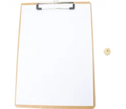Porte bloc A4 - écritoire à pince bois (support pour noter)