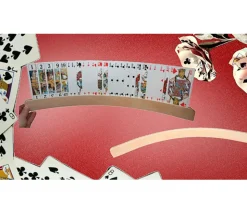 Porte-cartes à jouer arrondi en bois de 50 cm