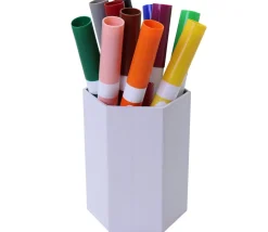 Pot à crayons hexagonal 10 cm