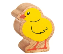 Poussin jaune en bois 48 x 38 x 25 mm