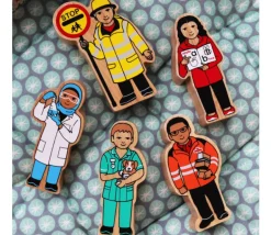 Professeur en bois 101 x 46 x 25 mm personnage jeu