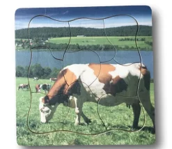 Puzzle 9 pièces en bois à personnaliser