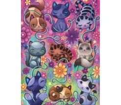 Puzzle 1000 pièces Kitty Cats, série Dreaming. Heye