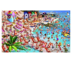 Puzzle 1000 pièces La Plage, Ruyer. Série comique Piatnik