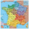 Puzzle bois Carte de France Régions 24 pièces