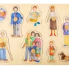 Puzzle bois Famille 9 pièces à encastrer