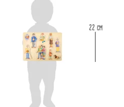 Puzzle bois Famille 9 pièces à encastrer