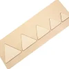 Puzzle bois naturel 5 triangles - plateau 33 x 21 cm