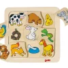 Puzzle bois Qui mange quoi ? Jeu alimentation des animaux