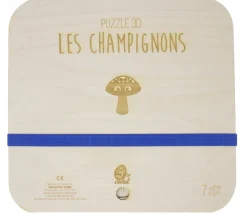 Puzzle éducatif en bois - Les champignons