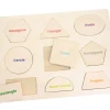 Puzzle en bois 9 formes géométriques