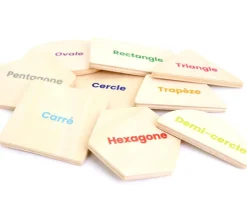 Puzzle en bois 9 formes géométriques