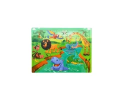Puzzle en bois 60 pièces - thème savane