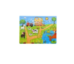 Puzzle en bois 60 pièces - thème ferme