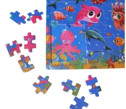 Puzzle en bois 60 pièces - thème marin
