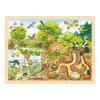 Puzzle en bois 96 pièces découverte de la nature