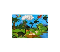 Puzzle en bois 30 pièces dinosaures