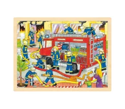 Puzzle en bois 48 pièces les pompiers