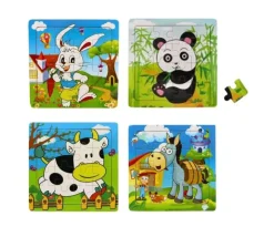 Puzzle en bois 16 pièces âne