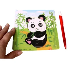 Puzzle en bois 16 pièces panda