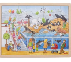 Puzzle en bois 48 pièces visite au zoo