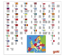 Puzzle en bois découverte des pays d'Europe - 35 pièces