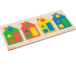 Puzzle Maisons des formes et couleurs
