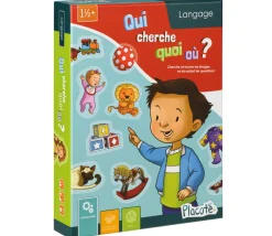 Qui cherche Quoi Où ? - Jeu éducatif de 1 an 1/2 à 3 ans