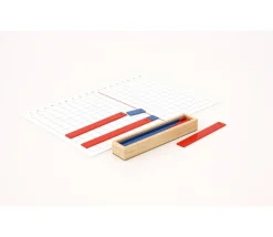 Réglettes calcul Additions Montessori avec plateau