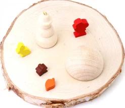 Rondelle géante en bois brut avec écorce - entre 18 et 22 cm