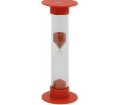 Sablier 10 minutes rouge pour jeux