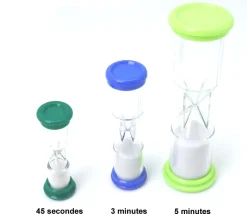 Sablier de jeu 3 minutes - BLEU - 9.8 cm MM